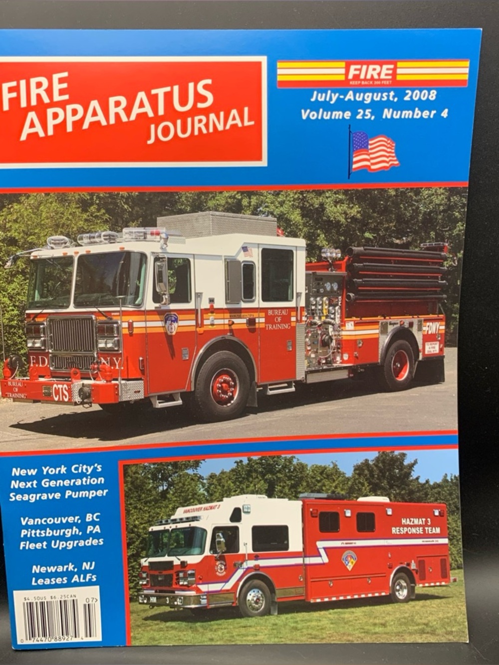 Fire Apparatus Journal July August 2008 Vol 25 Number 4 New York's Next